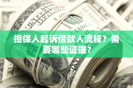 武汉担保人起诉借款人流程?需要哪些证据? 武汉担保人起诉借款人流程?需要哪些证据?