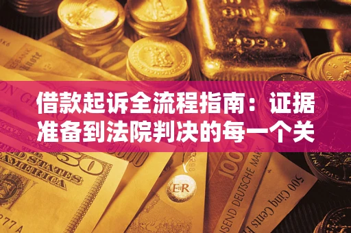 武汉借款起诉全流程指南：证据准备到法院判决的每一个关键步骤