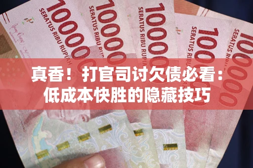 武汉真香！打官司讨欠债必看：低成本快胜的隐藏技巧